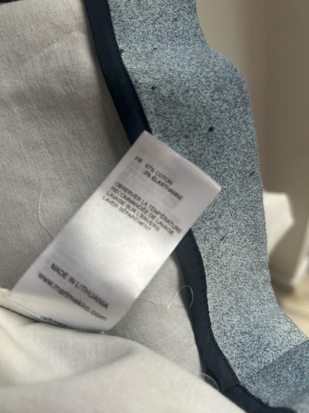Marimekko Kantti 2 dress. Blue/ white. Size 12 (44). Excellent condition. - Picture 8 of 8